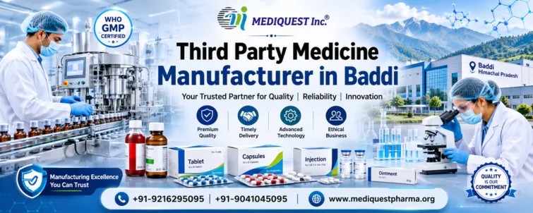 Third Party Medicine Manufacturer in Baddi