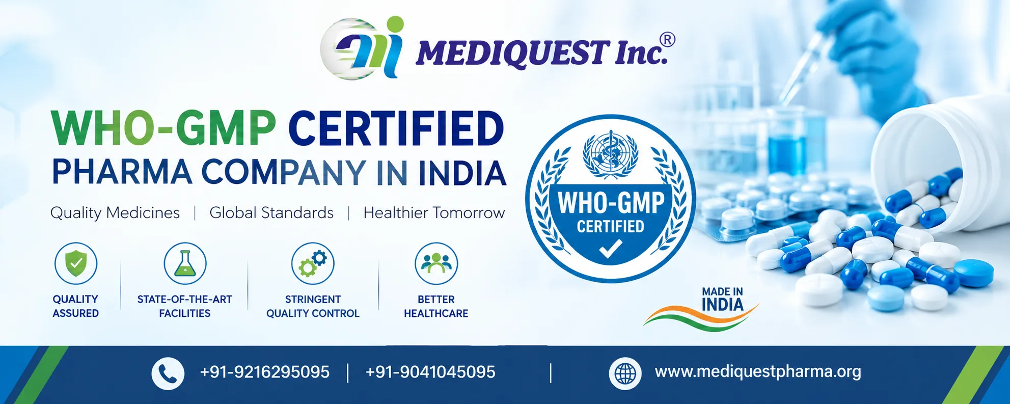 WHO-GMP certified pharma company in India