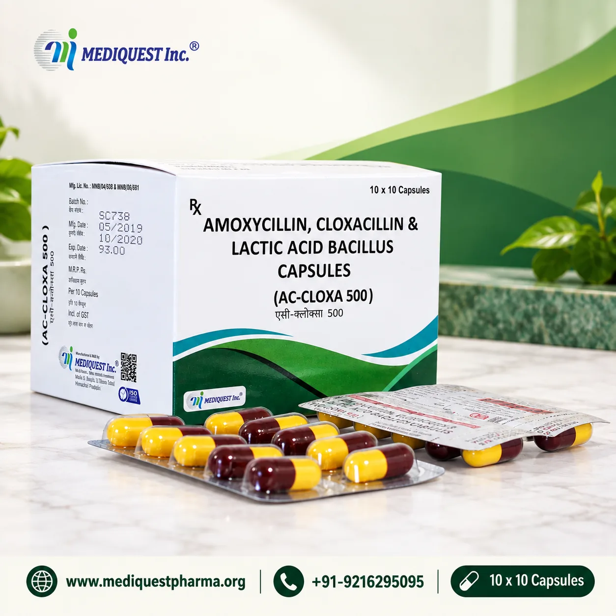 AC-CLOXA 500 CAP – pack photo, Mediquest Inc.