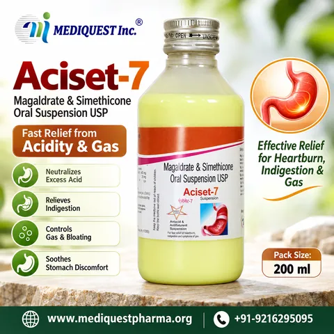 ACISET-7 SUSP. – pack photo, Mediquest Inc.