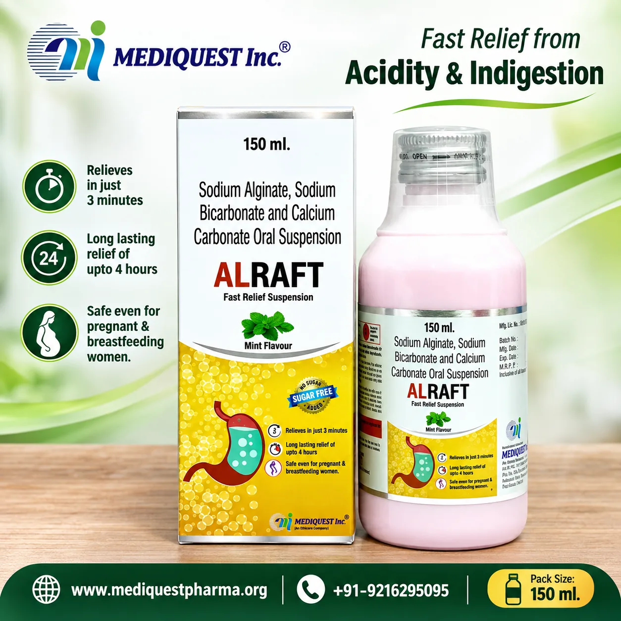 ALRAFT SUSP. – pack photo, Mediquest Inc.