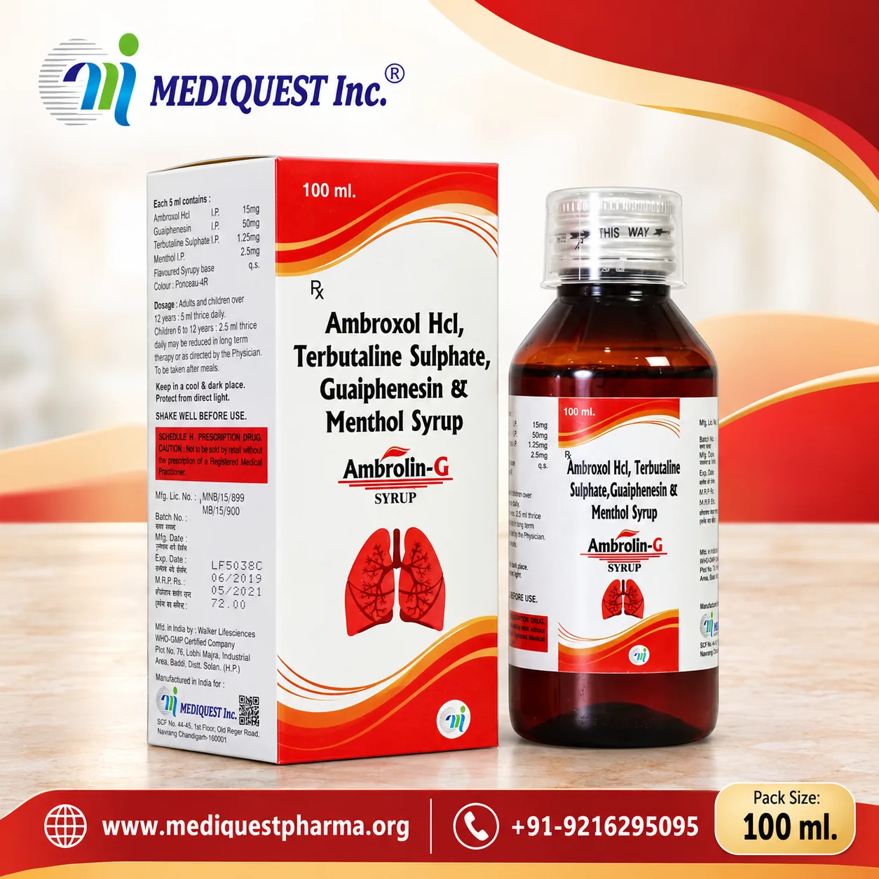 AMBROLIN-G SYP – pack photo, Mediquest Inc.