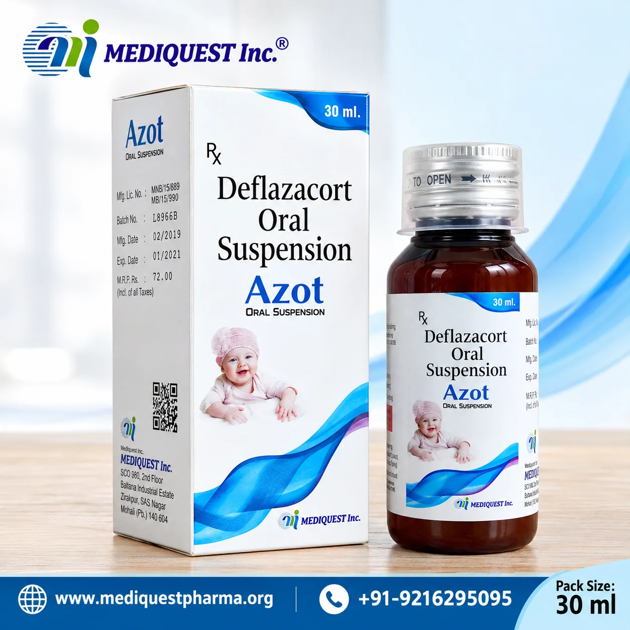 AZOT SUSP. – pack photo, Mediquest Inc.