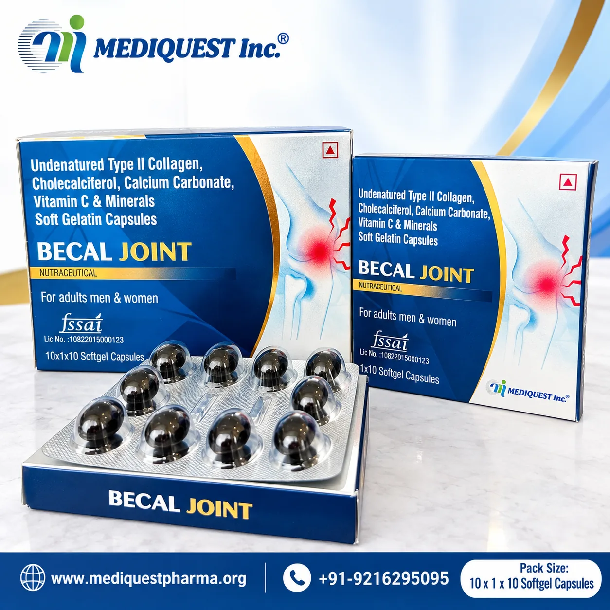 BECAL JOINT SOFTGEL – pack photo, Mediquest Inc.