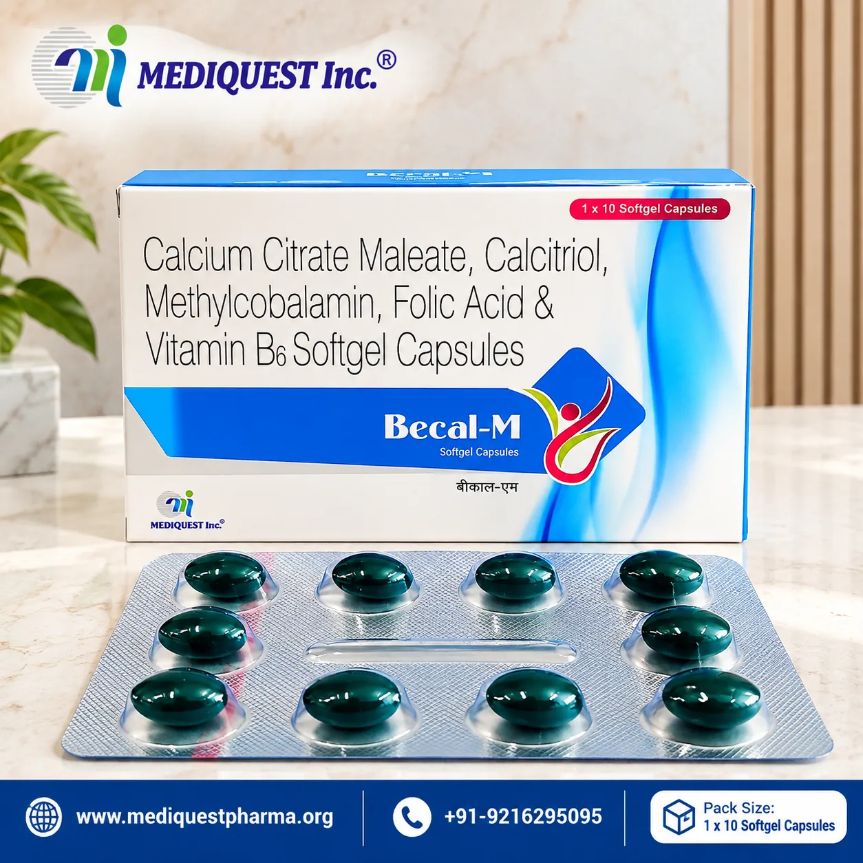 BECAL-M – pack photo, Mediquest Inc.