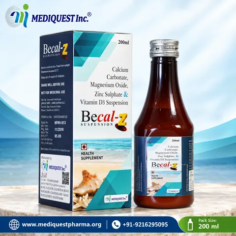 BECAL-Z SUSP. – pack photo, Mediquest Inc.