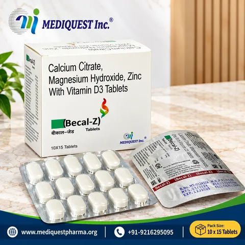 BECAL-Z TAB – pack photo, Mediquest Inc.