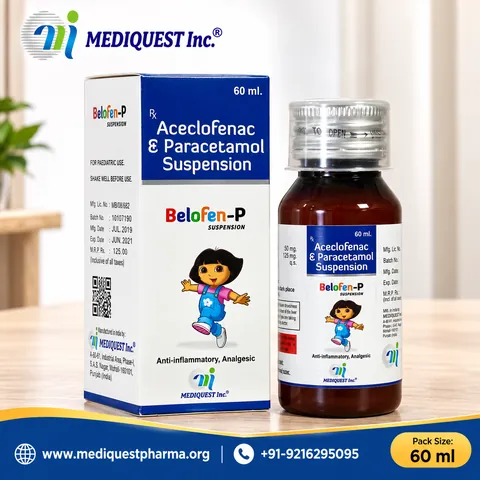 BELOFEN-P SUSP. – pack photo, Mediquest Inc.