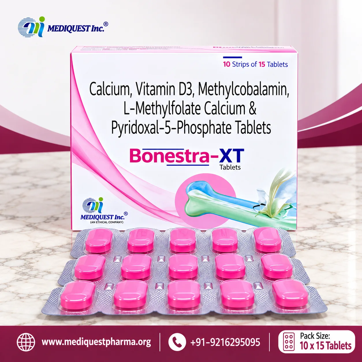 BONESTRA-XT TAB – pack photo, Mediquest Inc.