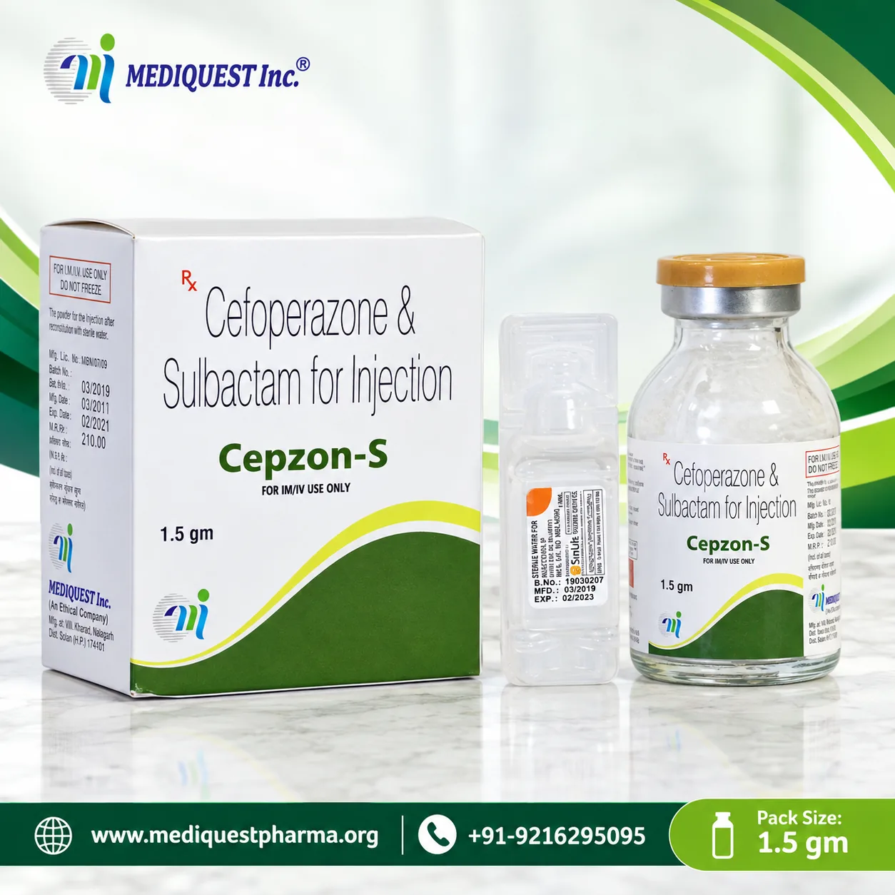 CEPZON-S 1500 – pack photo, Mediquest Inc.