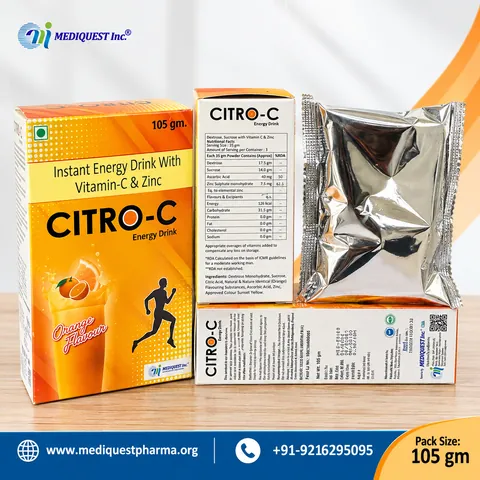 CITRO-C ENERGY DRINK POWDER – pack photo, Mediquest Inc.