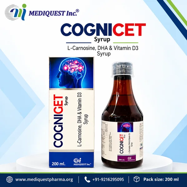 COGNICET SYRUP – pack photo, Mediquest Inc.