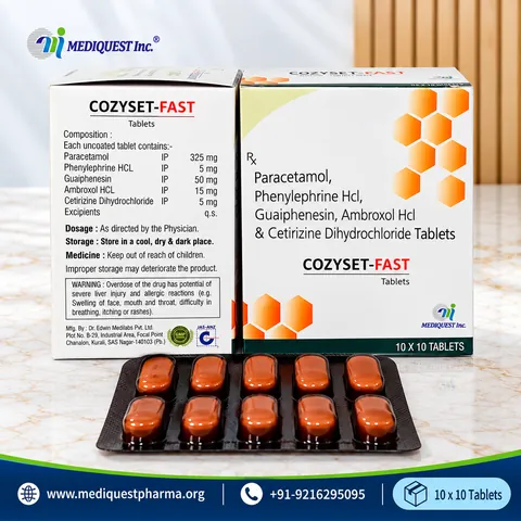 COZYSET-FAST TAB – pack photo, Mediquest Inc.