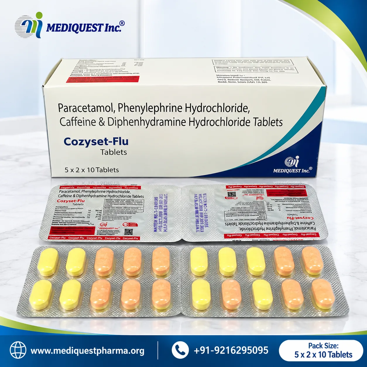 COZYSET-FLU TAB – pack photo, Mediquest Inc.