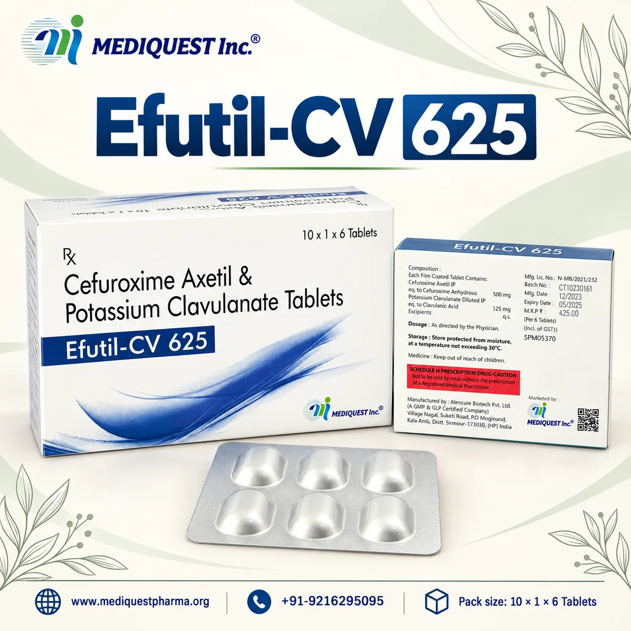 EFUTIL-CV 375 TAB – pack photo, Mediquest Inc.