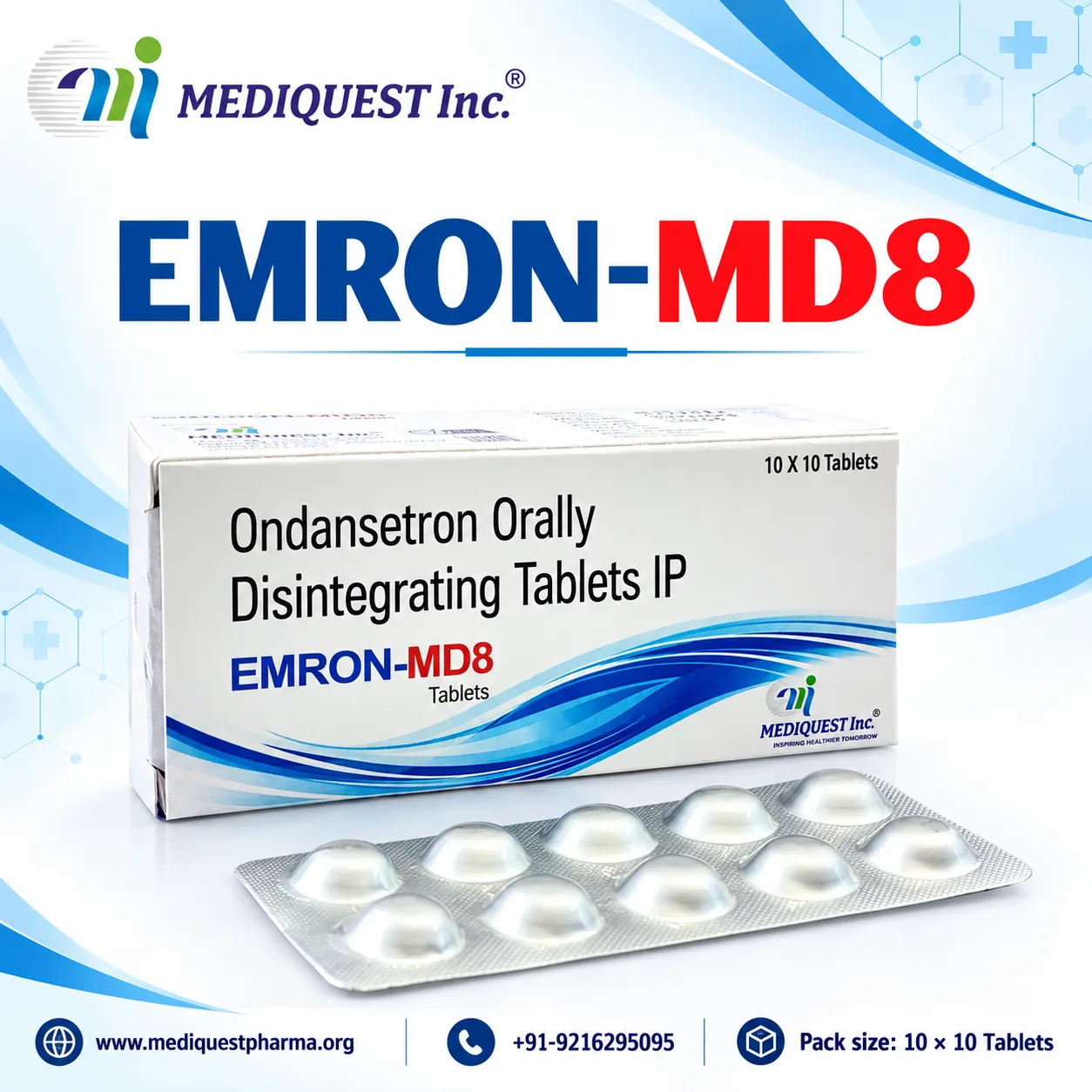 EMRON-MD8 TAB – pack photo, Mediquest Inc.