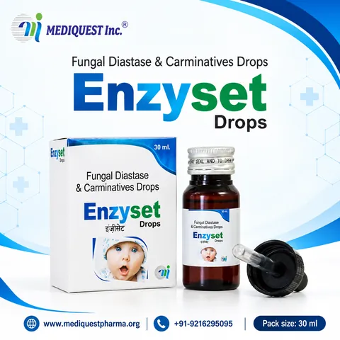 ENZYSET DROPS – pack photo, Mediquest Inc.