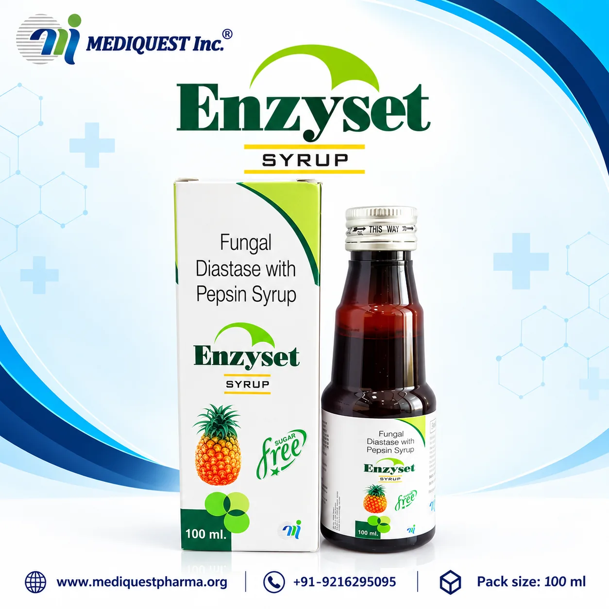 ENZYSET SYP – pack photo, Mediquest Inc.