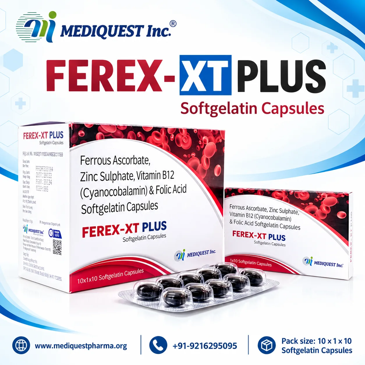 FEREX-XT PLUS SOFTGEL – pack photo, Mediquest Inc.