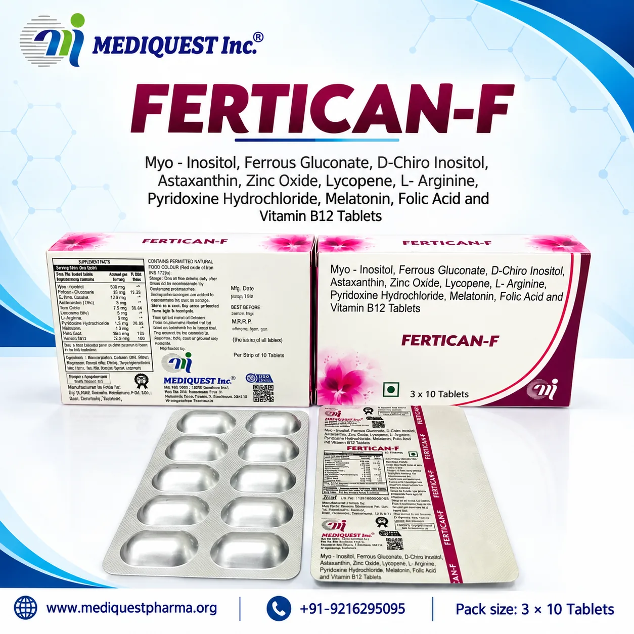 FERTICAN-F TAB – pack photo, Mediquest Inc.