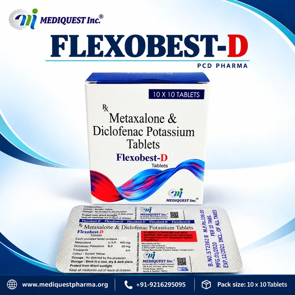 FLEXOBEST-D TAB – pack photo, Mediquest Inc.
