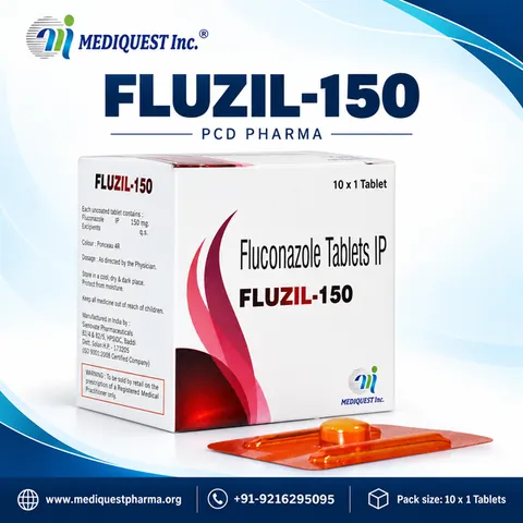 FLUZIL-150 – pack photo, Mediquest Inc.