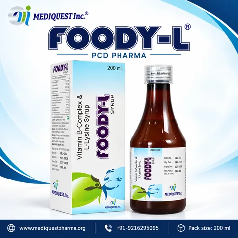FOODY-L SYP – pack photo, Mediquest Inc.