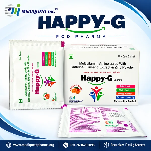 HAPPY-G SACHET – pack photo, Mediquest Inc.