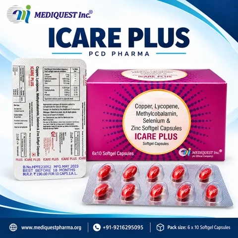 ICARE PLUS SOFTGEL – pack photo, Mediquest Inc.