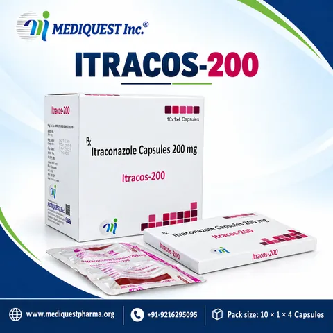 ITRACOS-200 CAP – pack photo, Mediquest Inc.