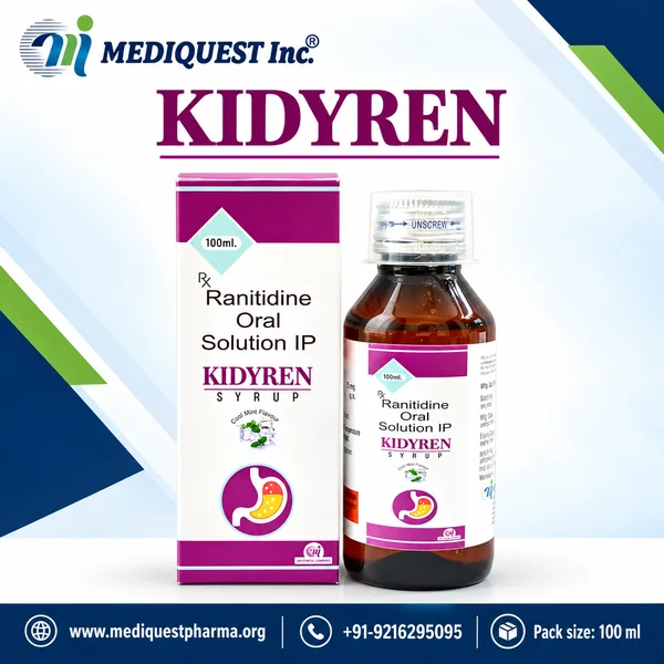 KIDYREN SYRUP – pack photo, Mediquest Inc.
