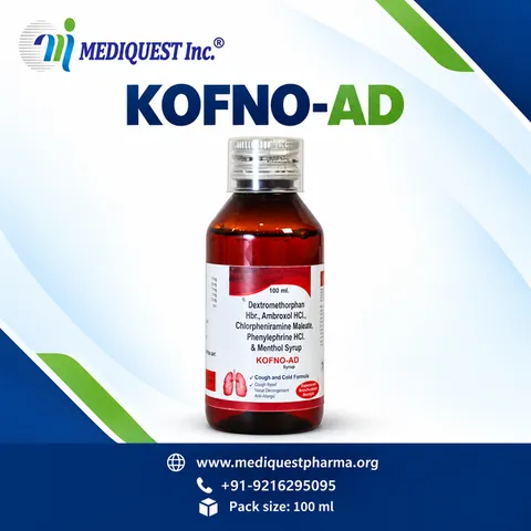 KOFNO-AD SYRUP – pack photo, Mediquest Inc.