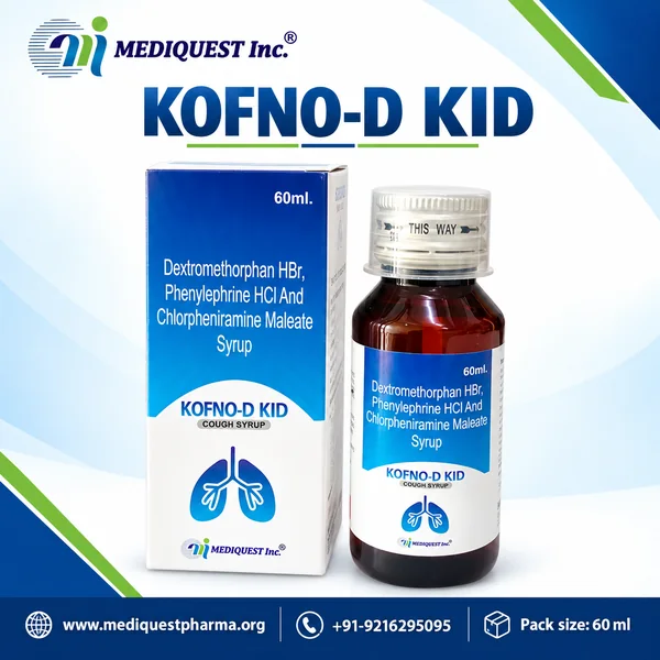 KOFNO-D KID SYP – pack photo, Mediquest Inc.