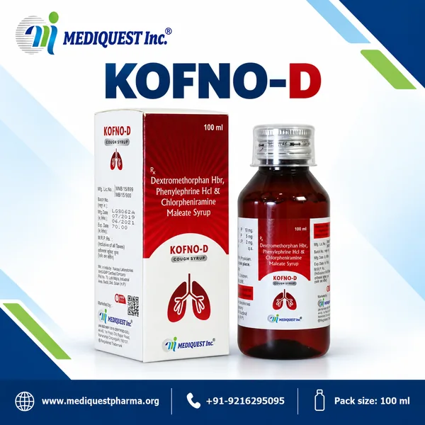 KOFNO-D SYP – pack photo, Mediquest Inc.