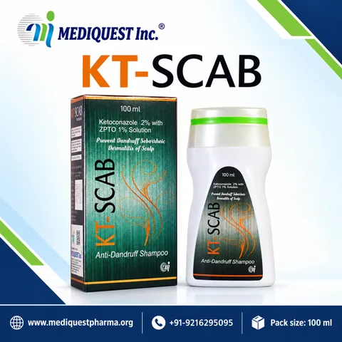 KT-SCAB SHAMPOO – pack photo, Mediquest Inc.