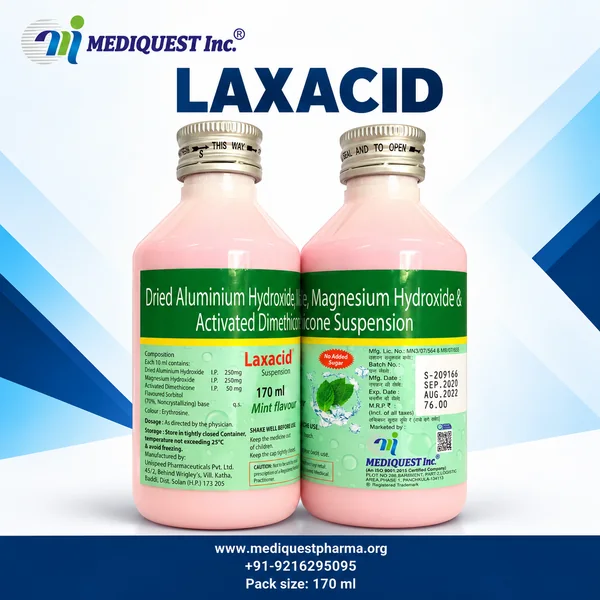 LAXACID SUSP. – pack photo, Mediquest Inc.