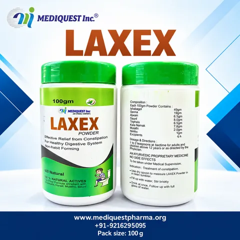 LAXEX POWDER – pack photo, Mediquest Inc.