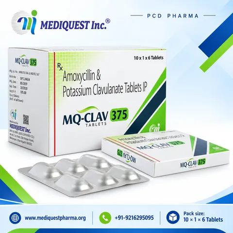 MQ-CLAV 375 TAB – pack photo, Mediquest Inc.