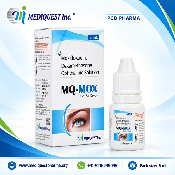 MQ-MOX EYE/EAR DROPS – pack photo, Mediquest Inc.
