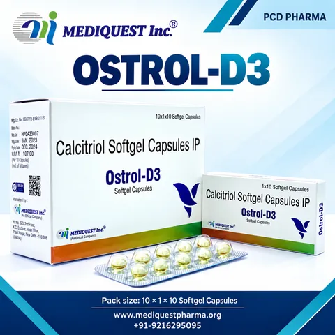 OSTROL-D3 SOFTGEL – pack photo, Mediquest Inc.