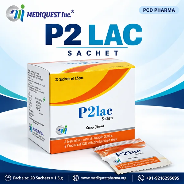 P2LAC SACHET – pack photo, Mediquest Inc.