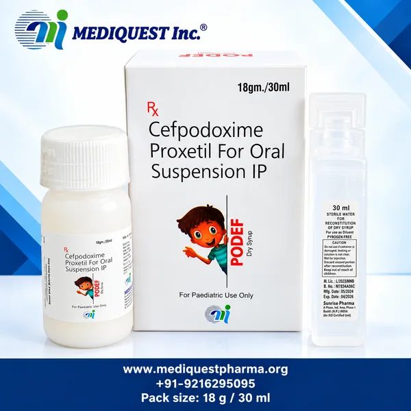 PODEF DRY SYP – pack photo, Mediquest Inc.