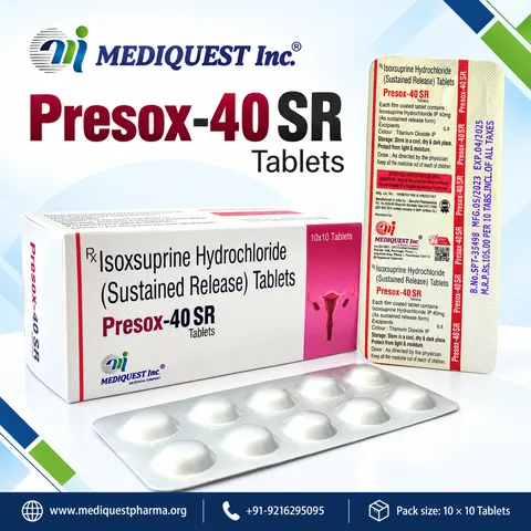 PRESOX-40 SR TAB – pack photo, Mediquest Inc.