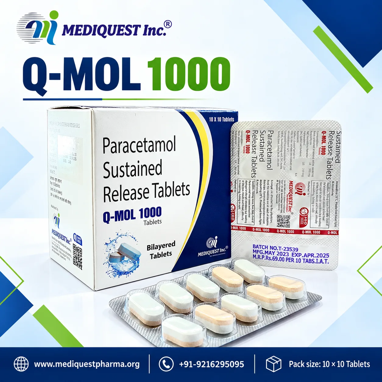 Q-MOL 1000 TAB – pack photo, Mediquest Inc.