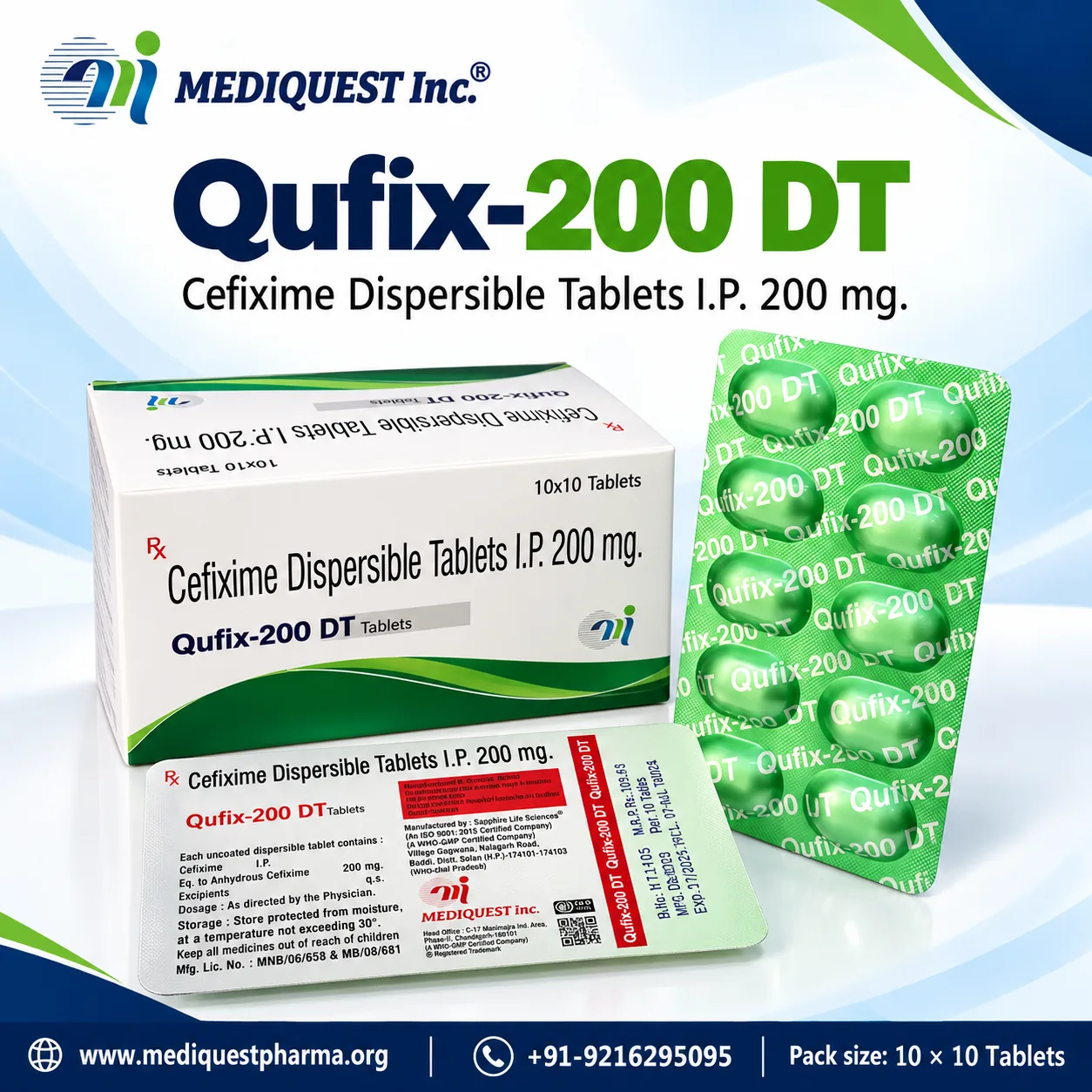 QUFIX-200DT – pack photo, Mediquest Inc.