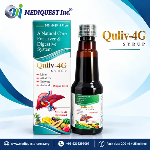 QULIV-4G SYRUP – pack photo, Mediquest Inc.