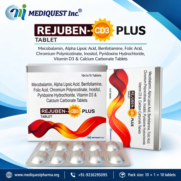 REJUBEN-CD3 PLUS TAB – pack photo, Mediquest Inc.