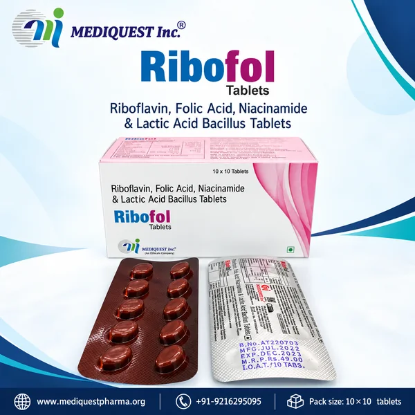 RIBOFOL TAB – pack photo, Mediquest Inc.