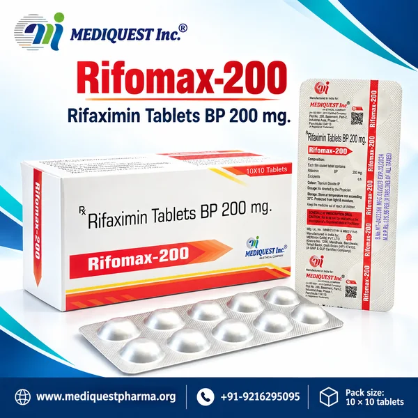 RIFOMAX-200 TAB – pack photo, Mediquest Inc.