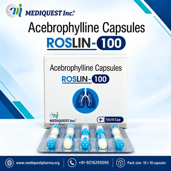 ROSLIN-100 CAP – pack photo, Mediquest Inc.
